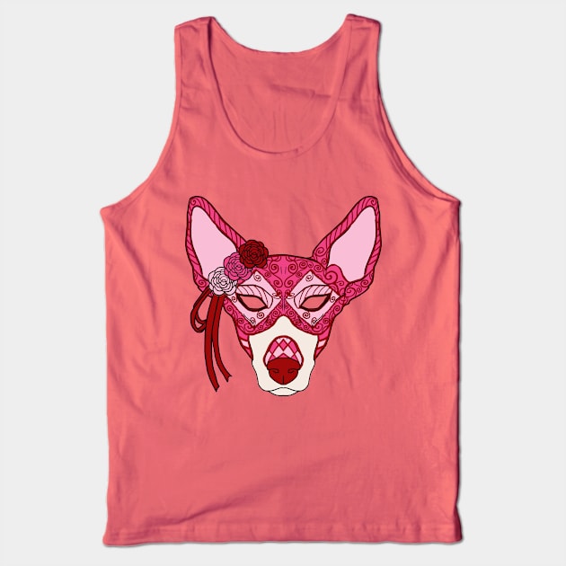 Lovely Hound Mask Tank Top by Geekybat